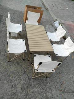 CAMPING SET (TABLE & CHAIR)

table 95*55*50  4 &6 seater