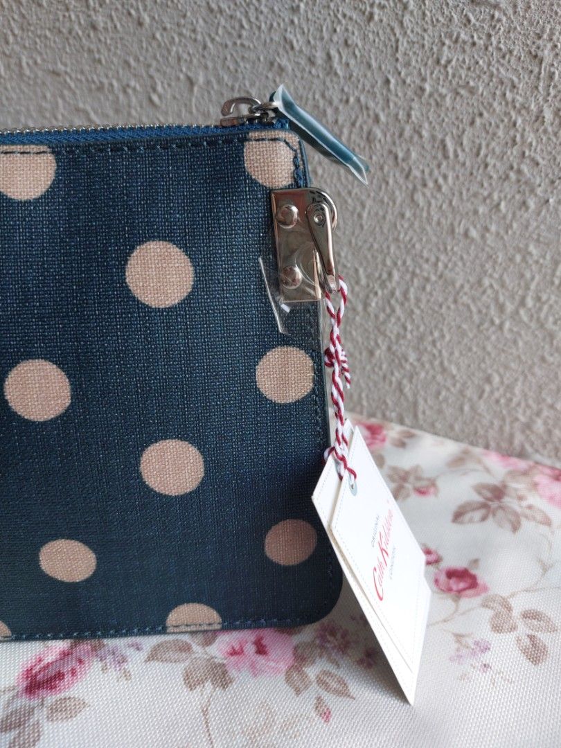 Cath Kidston Embossed Folio Crossbody Button Spot Rich Green