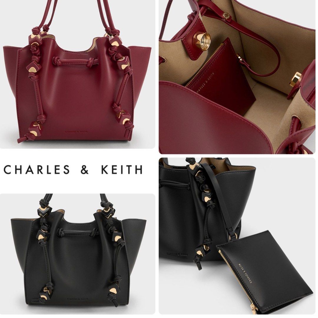 Charles Keith Cube Trapeze Tote Bag Women s Fashion Bags Wallets Shoulder Bags on Carousell