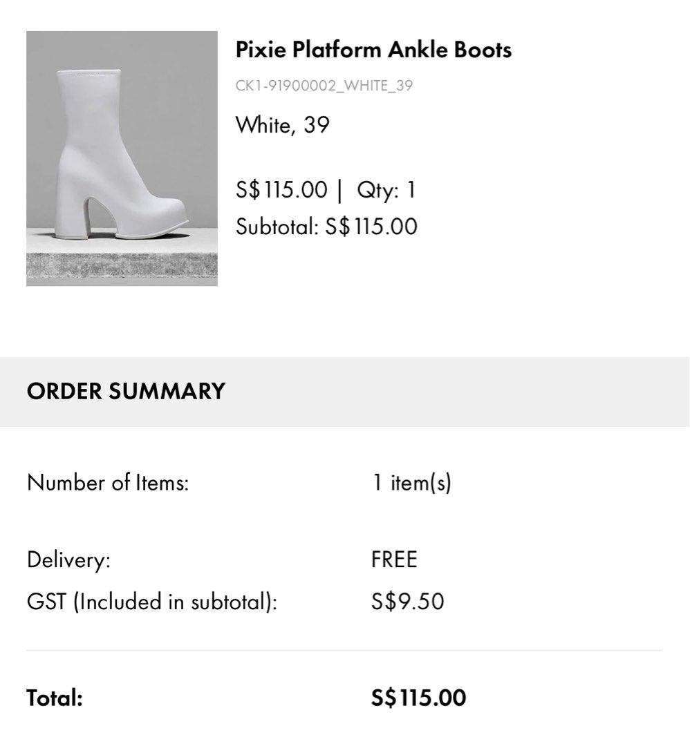Charles and keith pixie platform ankle boots white high heels sneakers shoes y2k extra height shoes concert sneakers shoes Women s Fashion Footwear Boots on Carousell