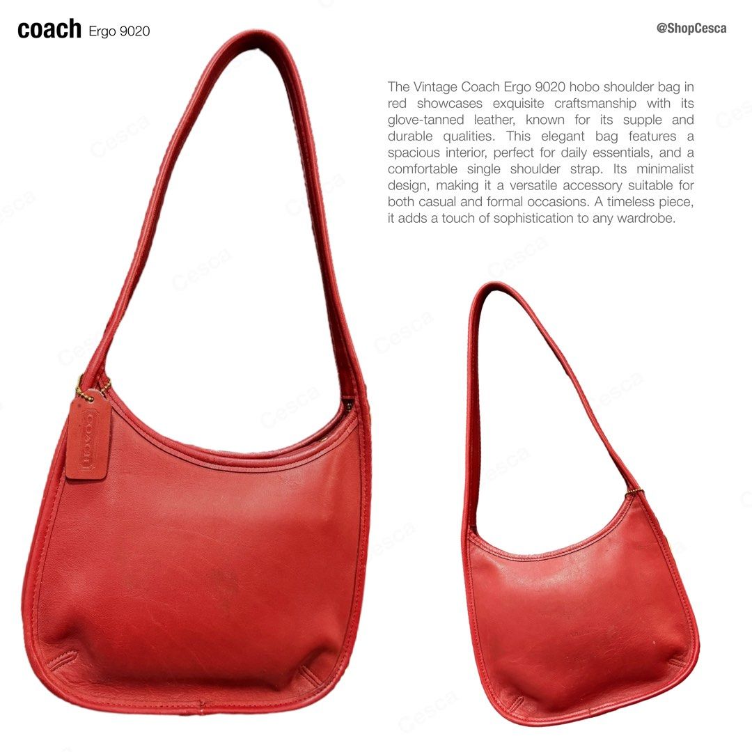 Coach Ergo 9020 (Category: Shoulder Bags) located in Taguig. Submitted by ShopCesca (Listing ID 1304550779, Image 1). Description: Has few scuffs due to use. Aged w grace!.
