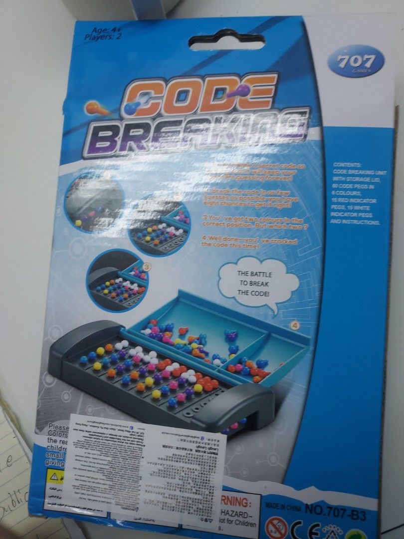 Code Breaking （分類：桌遊及拼圖）位於 Hong Kong。 由 faststorm.e57c00 提交（商品編號 1304557841，圖片 3）。簡介： 全新 只玩過一兩次 可以講價。