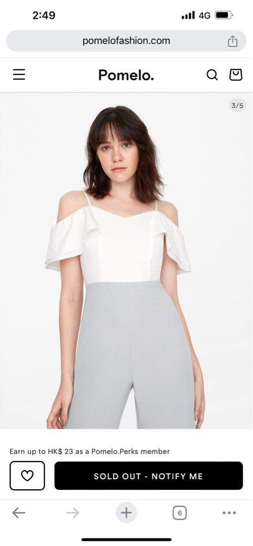 White cold shoulder jumpsuit on sale