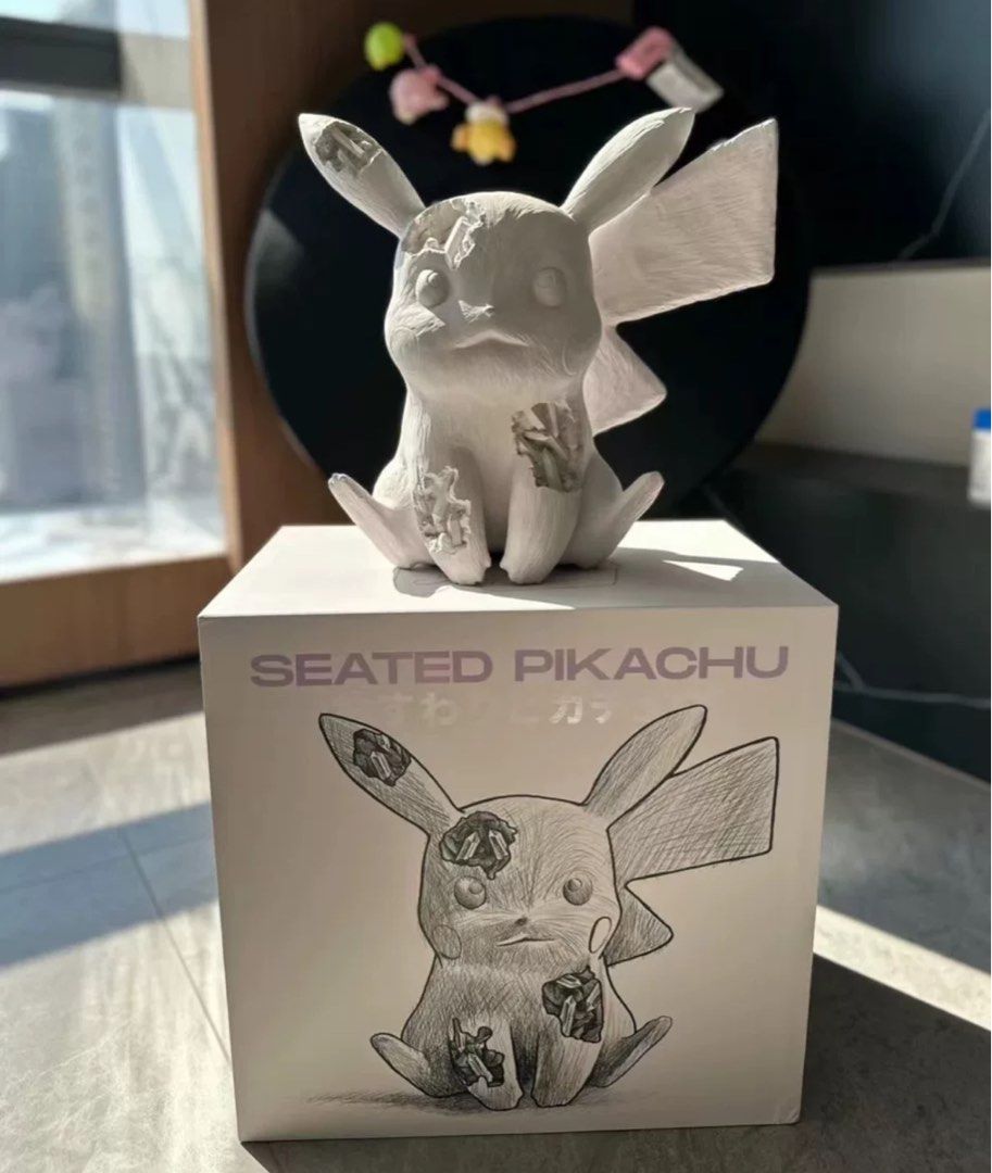 Daniel Arsham / 限量500 “Seated Pikachu” 雕塑 art sculpture pokemon