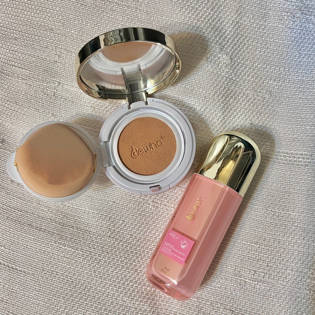 Dewha Miracle Glow Duo Set (Category: Makeup) located in Cainta. Submitted by achibeacorner (Listing ID 1304584280, Image 3). Description: Bundle Set only Used to shoot only -Used once Ivory Shade Mfg Date 2024.