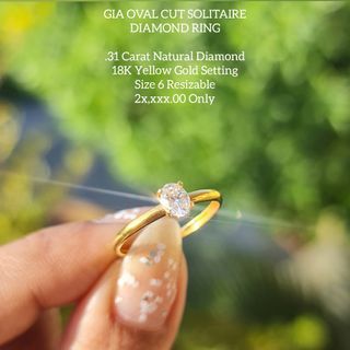 GIA NATURAL DIAMOND SOLITAIRE RING