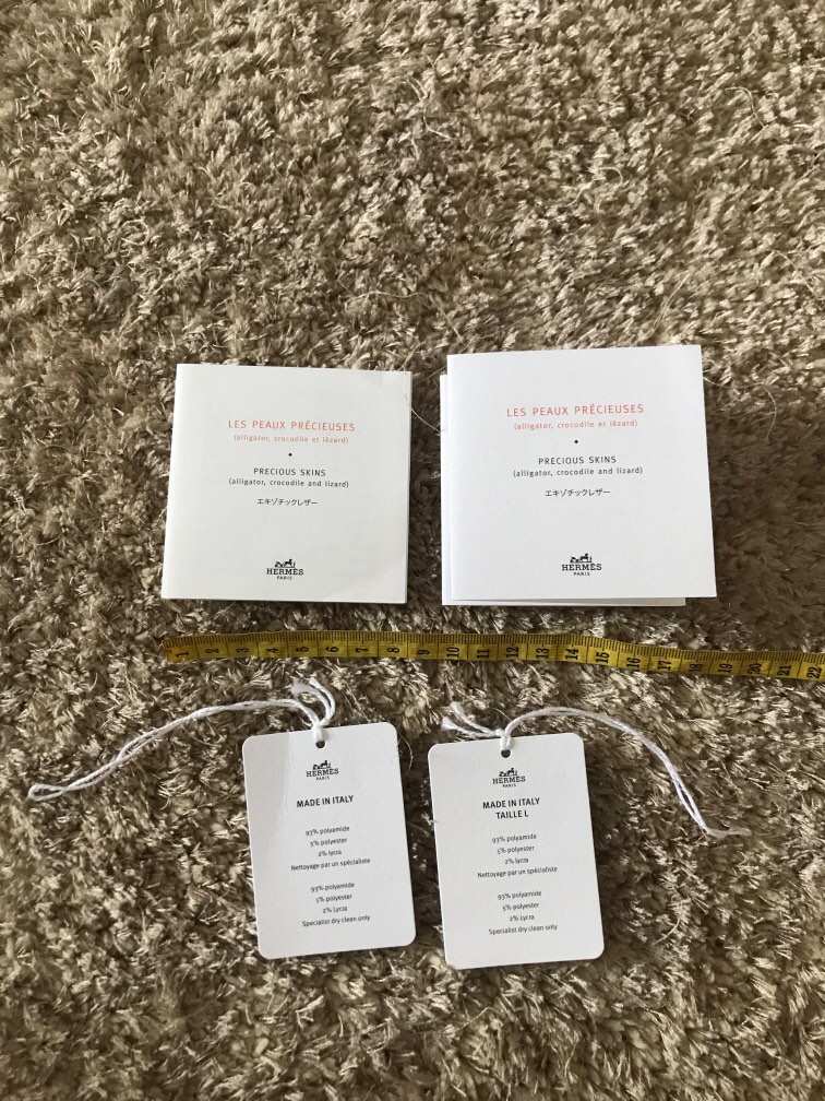 HERMES BOOKLET AND TAG KHUSU EKSOTIS DAN BAJU HARGA BEDA BEDA DAN