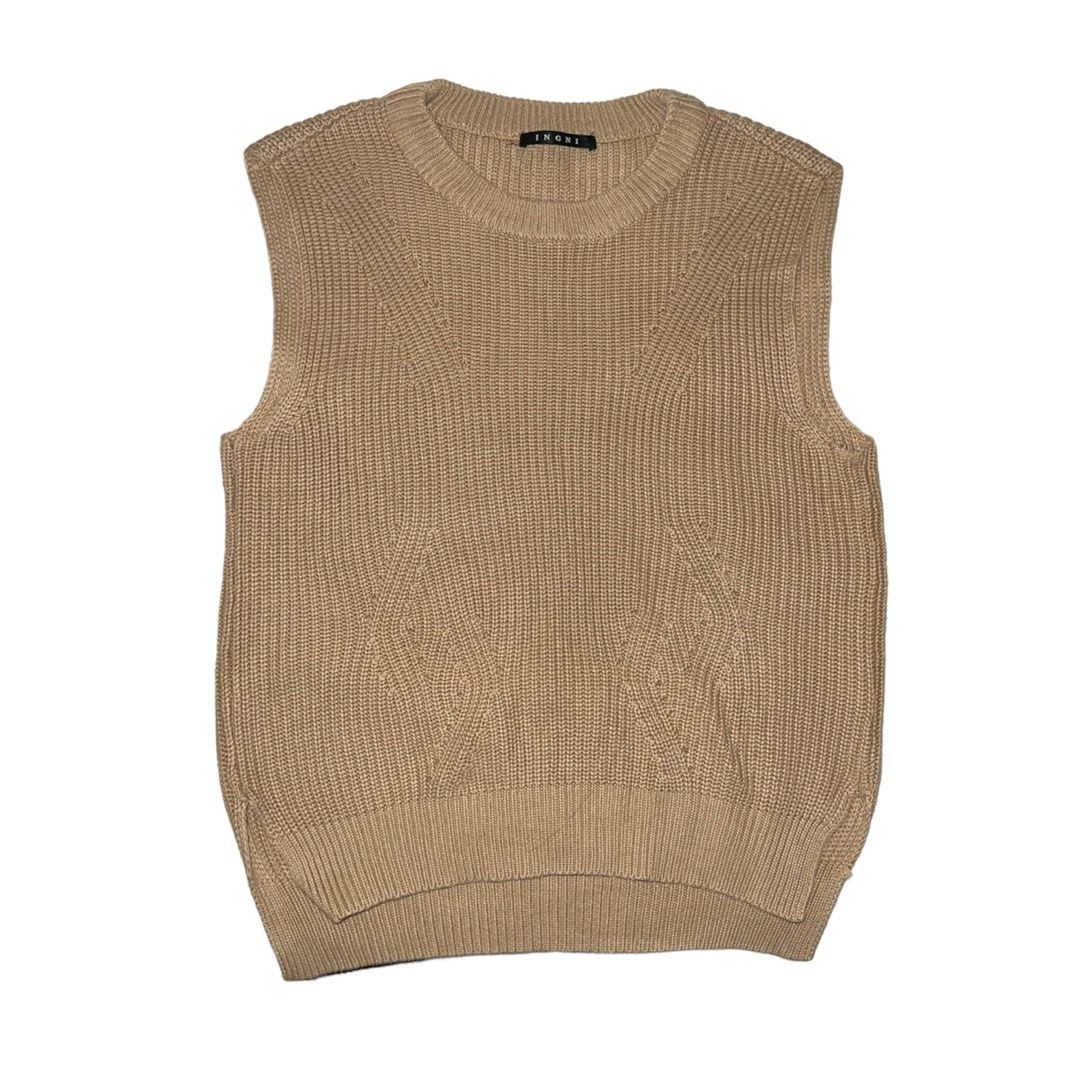 Ingni Brown Vest (Category: Sleeveless) located in Manila. Submitted by florescant (Listing ID 1304533167, Image 1). Description: - no size on tag. W: 17.5 L: 23.5 - no visible himulmol. condition: 10/10 - all actual photos are already posted .