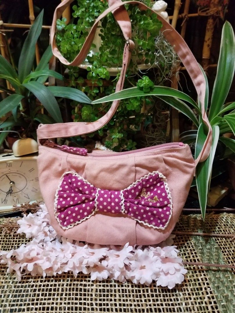 Japan Quality Lovely Ribbon Kp Deco Kid sling bag
