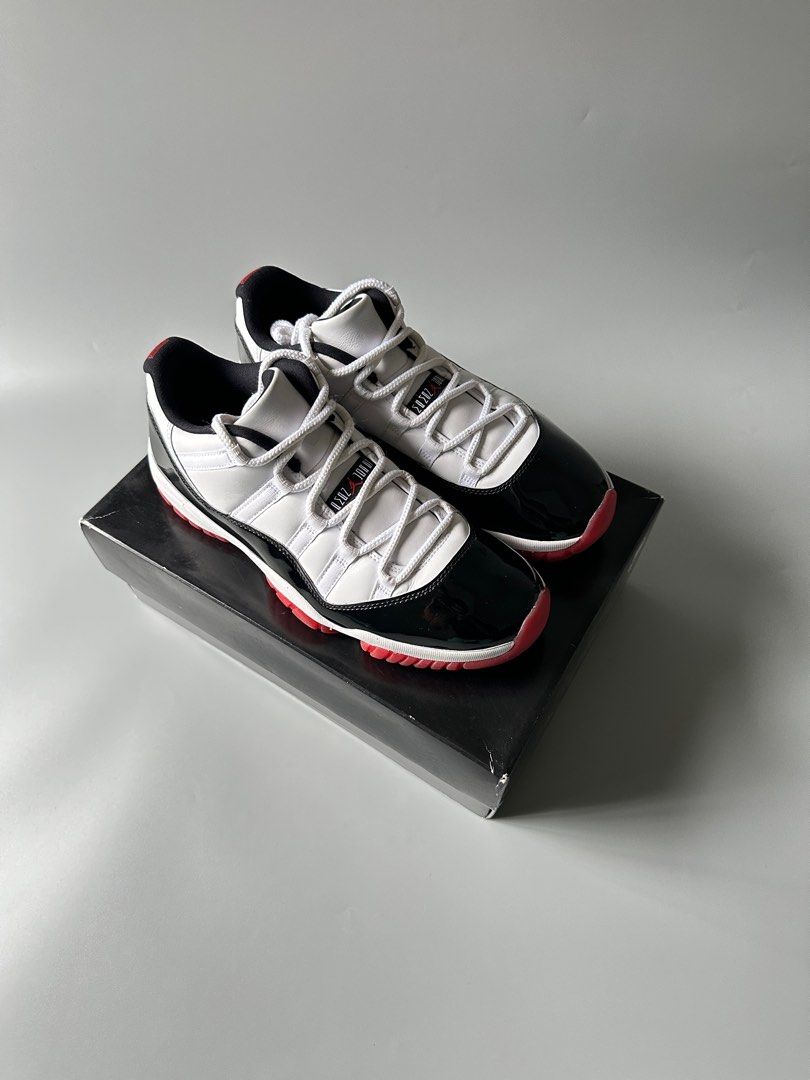 Jordan 11 Retro Low Concord Bred (Category: Sneakers) located in Baguio. Submitted by jasonkicksph (Listing ID 1304610658, Image 2). Description: Jordan 11 Retro Low Concord Bred 11us 29cm Excellent to new condition Complete with box 9500.