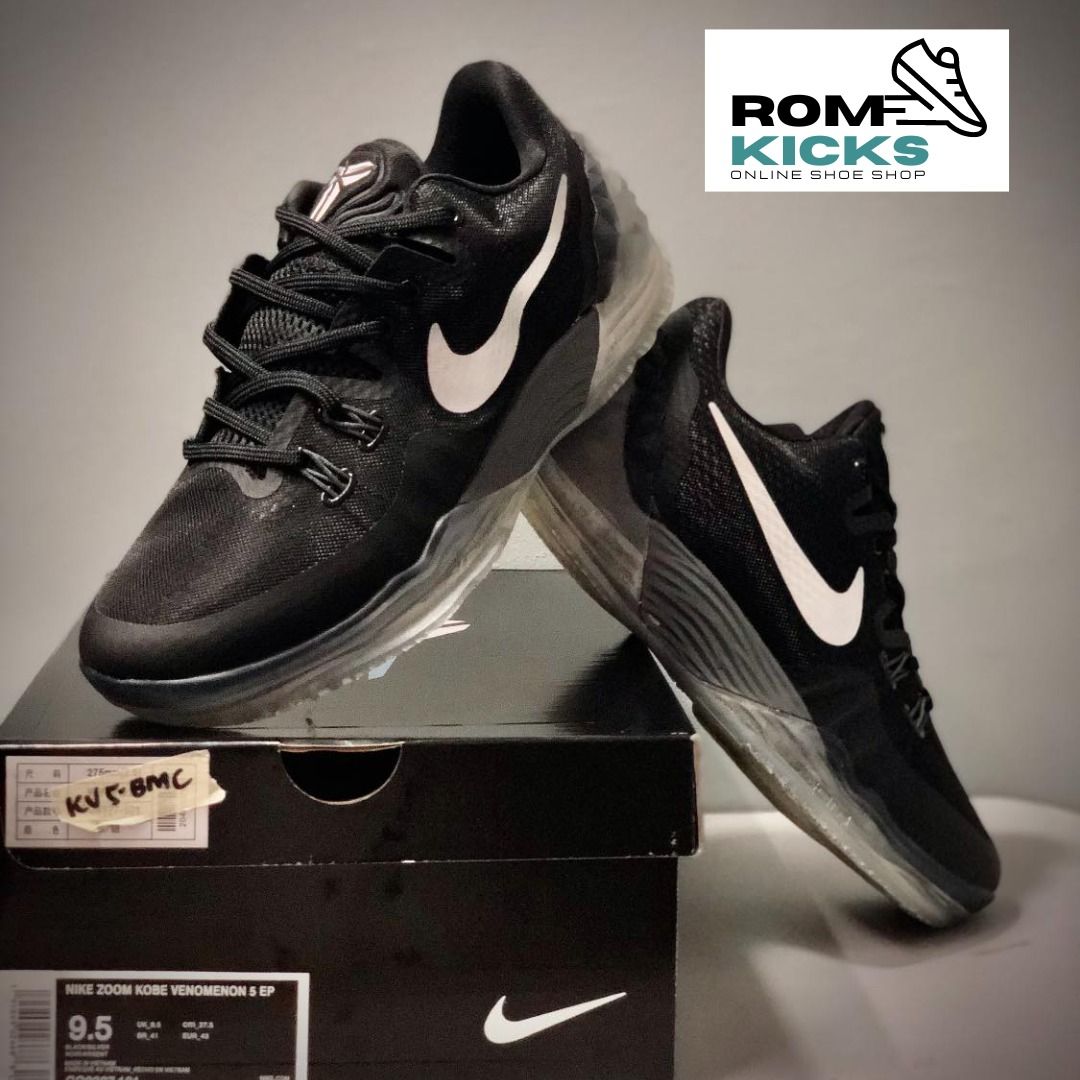 KOBE 5 VENOMENON BLACK (Category: Sneakers) located in Caloocan City. Submitted by romkicks (Listing ID 1304600308, Image 2). Description: BRAND NEW SIZE US MEN: 8|8.5|9.5|10|11 comes with OG BOX Actual Pic posted .