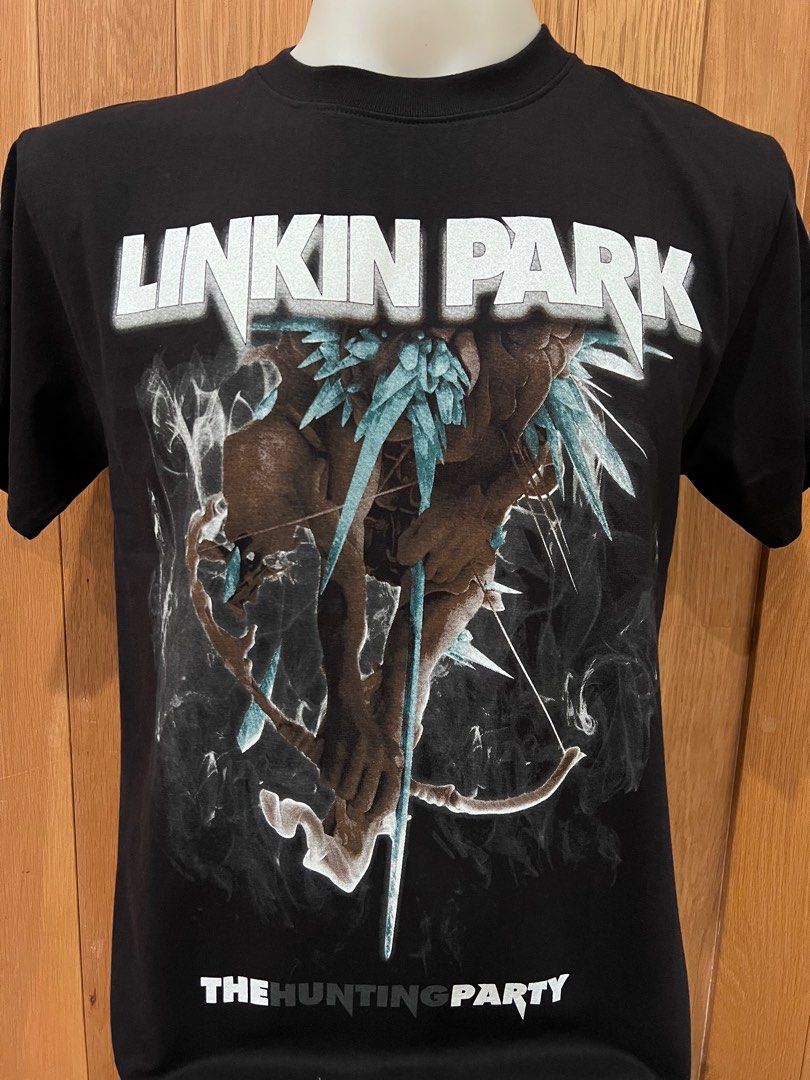 Linkin park LP hunting party rock t shirt, Men's Fashion, Tops