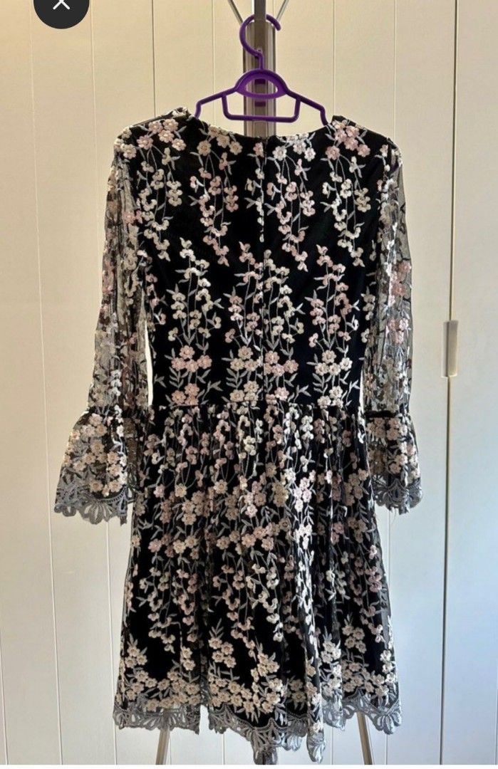Lipsy embroidered lace dress online