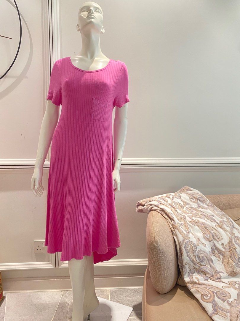 Lularoe tshirt pink fishtail knit dress