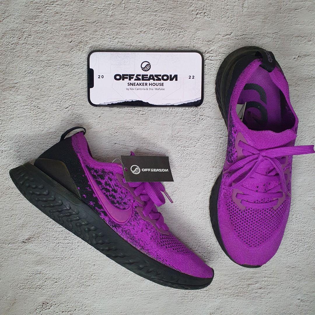 Nike epic react flyknit 2 purple hot sale