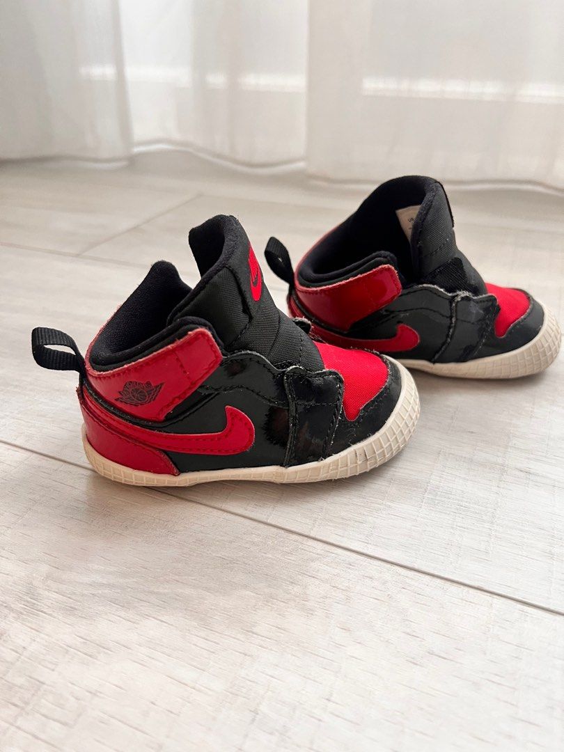 Nike Jordan Baby Crib 4C Bred, Babies Kids, Babies Kids