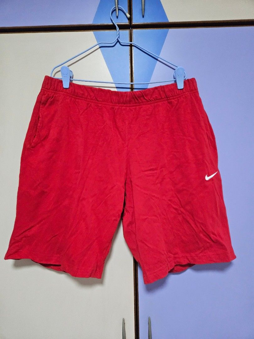 nike red running shorts jogger shorts Men s Fashion Bottoms Shorts on Carousell