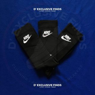 Nike Sportswear Everyday Essential Crew Socks "Black" Size Large