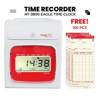 Time Recorder Machine, NT3800 Bundy Clock for Time and Attendance