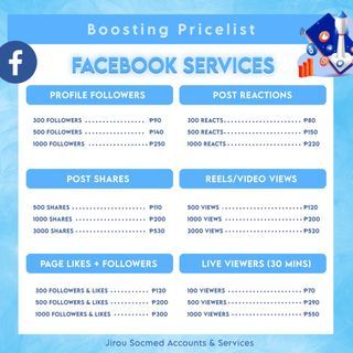 OPEN FOR BOOSTING FACEBOOK & RELATED SERVICES