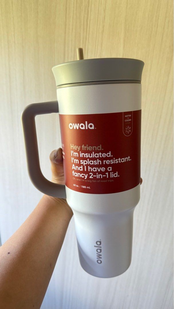 Owala Stainless Steel Triple Layer Insulated Travel Tumbler with Spill Resistant Lid (40 oz) (Category: Water Bottles & Tumblers) located in Makati City. Submitted by _redux (Listing ID 1304511455, Image 1). Description: Owala Stainless Steel Triple Layer Insulated Travel Tumbler with Spill Resistant Lid (40 oz).