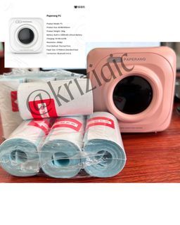 Paperang P1S Pink Wireless Inkless Portable Photo Printer