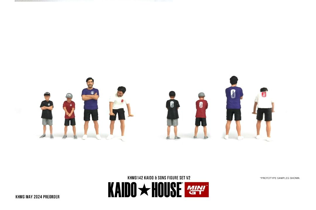 Set De Figurines 1:64 Kaido & Sons V2 - Kaido House X Mini GT - Réf. KHMG142 - Neuf