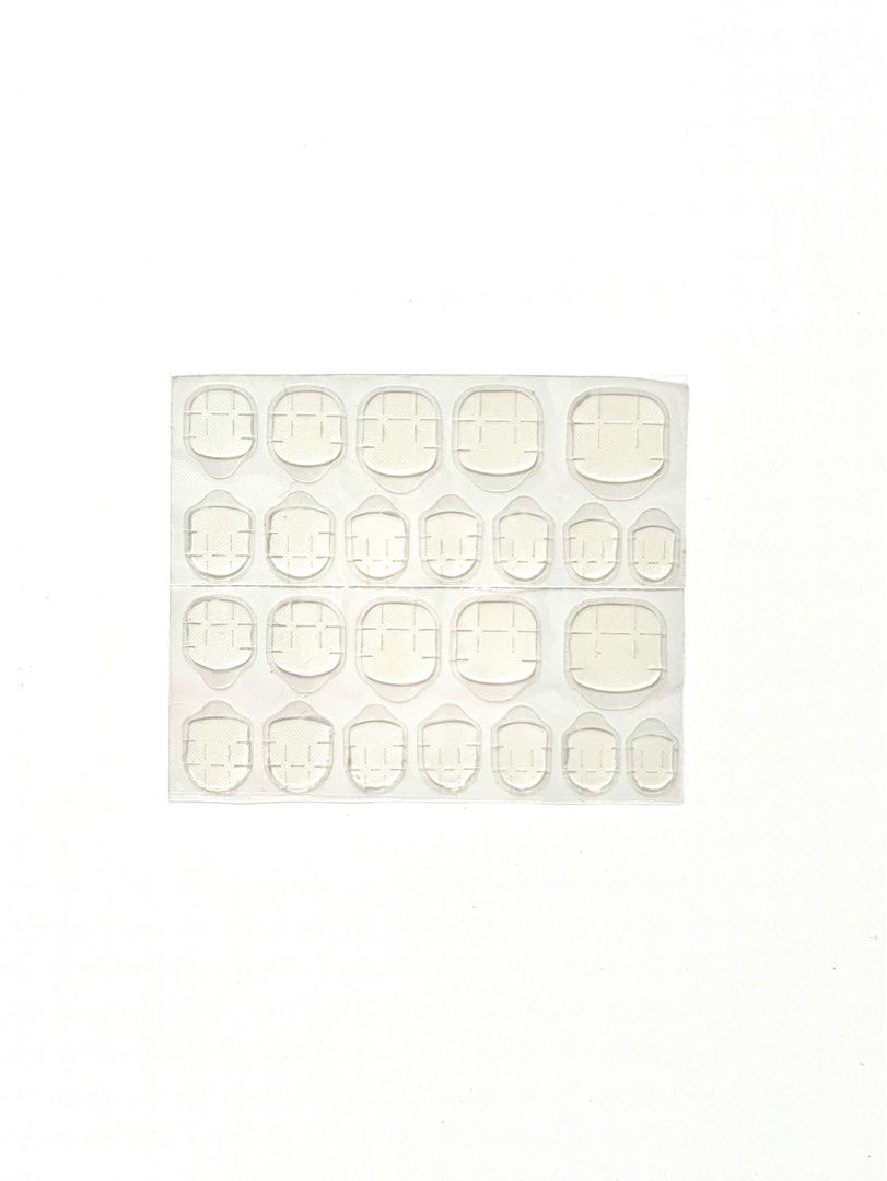Press on Nail Adhesive Sticker Tabs (sold per sheet) (Category: Hands & Nails) located in Quezon City. Submitted by sam.kim (Listing ID 1304564372, Image 1). Description: Used for press on nails Sold per piece 24 pcs per tab/sheet Can sell in bulk.