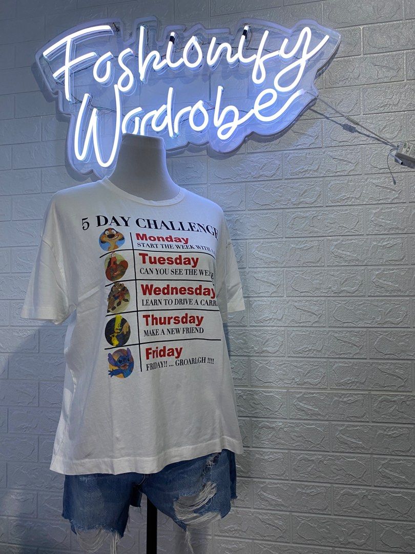 Primark 5 day challenge shirt (Category: Blouses) located in Quezon City. Submitted by fashionifywardrobe8899 (Listing ID 1304565043, Image 3). Description: .