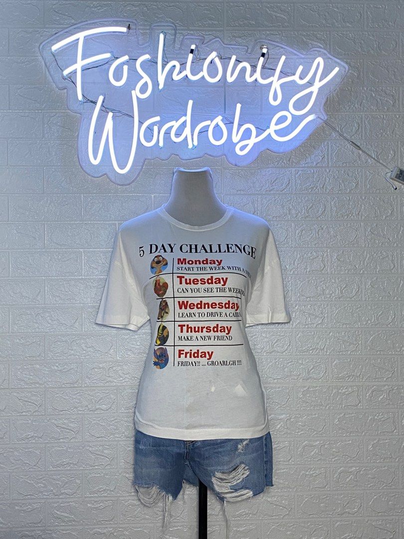 Primark 5 day challenge shirt (Category: Blouses) located in Quezon City. Submitted by fashionifywardrobe8899 (Listing ID 1304565043, Image 1). Description: .