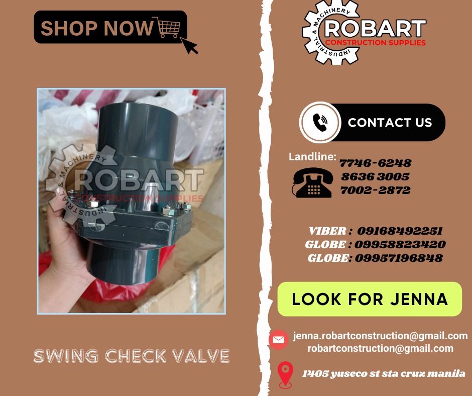 pvc check valve swing type, Commercial & Industrial, Construction Tools ...