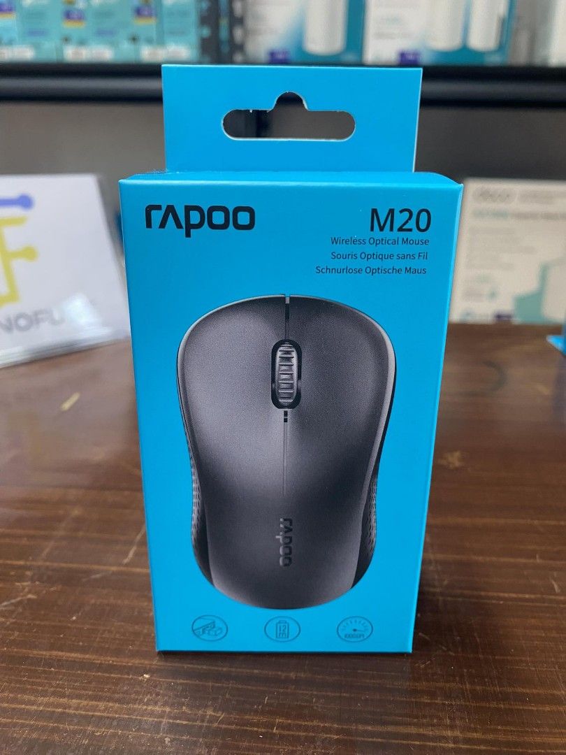 Rapoo M20 Wireless Optical Mouse Black (Category: Mouse & Mousepads) located in Makati City. Submitted by techubstoreandaccessories (Listing ID 1304576466, Image 1). Description: Rapoo M20 Wireless Optical Mouse Black Same Day Delivery or Pick up‼️ Shop Location: Pasig Area Guaranteed 💯 Original with Warranty. Text or Call for more info 🙂.
