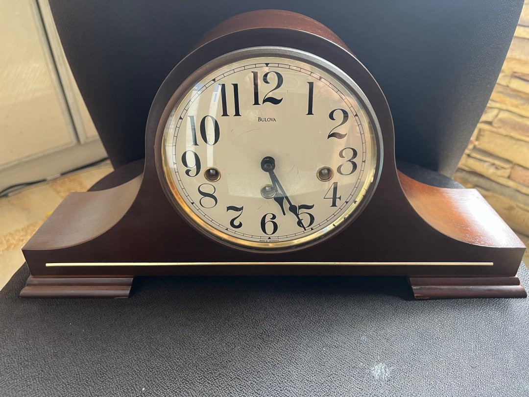 Rare Bulova mantel vintage clock