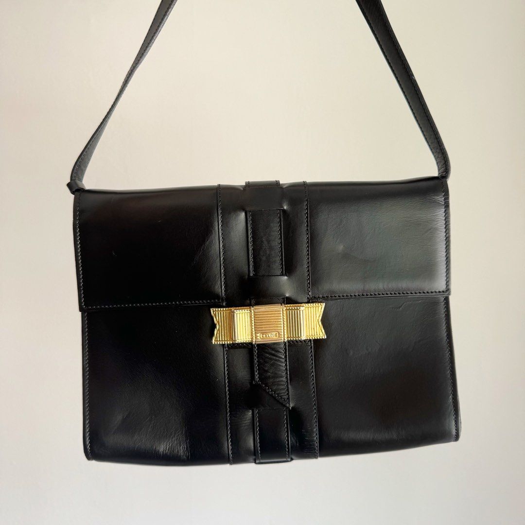 Celine black crossbody bag hot sale