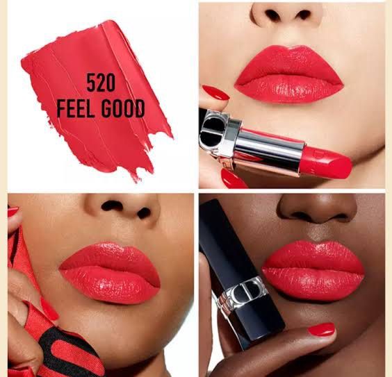 Rogue Dior Couture Lipstick - #520 Feel Good (Category: Makeup) located in Pasay City. Submitted by trishaarciga (Listing ID 1304466743, Image 1). Description: ORIGINAL DIOR LIPSTICKS 👄💄 Mga tester stocks po ito na never nagamit sourced from duty free singapore 💄☁️ Rustan's price is at 2600-2800 pesos Selling them for 900 each 😅 2 for 1600 3 for 2500 PM for actual photo of the lipstick 📍 General Trias, Cavite 📍 Taguig.