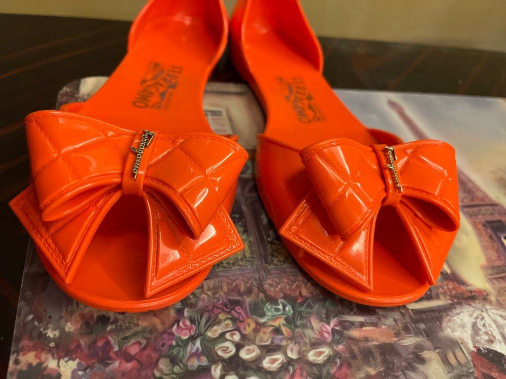 Salvatore Ferragamo Jelly Flats Women s Fashion Footwear Flats on Carousell