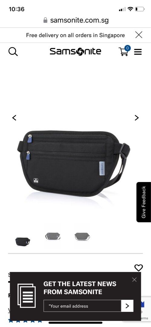 Samsonite money belt 2025