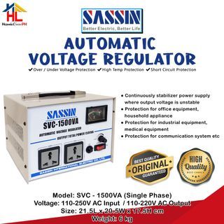 Sassin Automatic Voltage Regulator (SVC-1500VA)