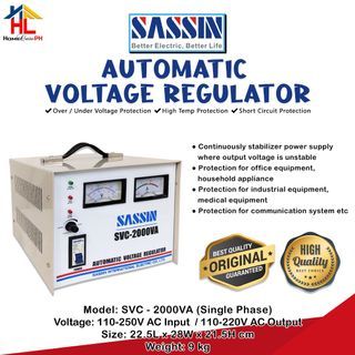 Sassin Automatic Voltage Regulator (SVC-2000VA)