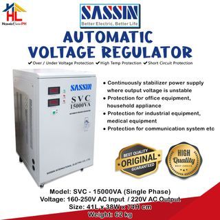 Sassin Automatic Voltage Regulator (SVC-15000VA)