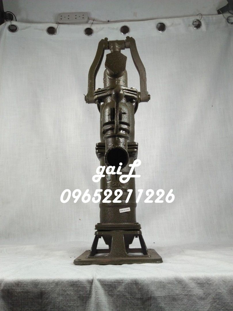 Sea Champion Manual Hand Pump / Poso (Category: Home Improvement Tools & Accessories) located in Caloocan City. Submitted by abieghail (Listing ID 1304470709, Image 2). Description: Sea Champion Manual Hand Pump / Poso TECHNICAL SPECIFICATION Model: SCP-HP Color: Dark Green Material: Cast Iron Suction Max: 30 Feet Pipe Size: 1-1/4" Flow Rate: 50L/min PRODUCT FEATURES ✔️ Heavy Duty ✔️ Deepwell Use ✔️ High Quality ✔️ Thick Metal Body PACKAGE INCLUS