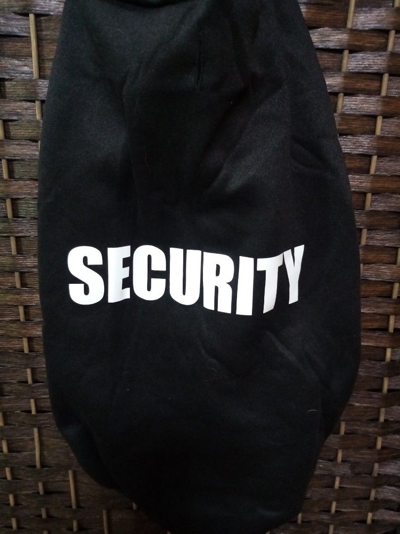 Dog Wear - Security Medium Brand NEW (Category: Health & Grooming) located in Manila. Submitted by csdepot (Listing ID 1304578160, Image 1). Description: Bought from Canada Size: Medium Color : Black Design: Security RFS: Decluttering.