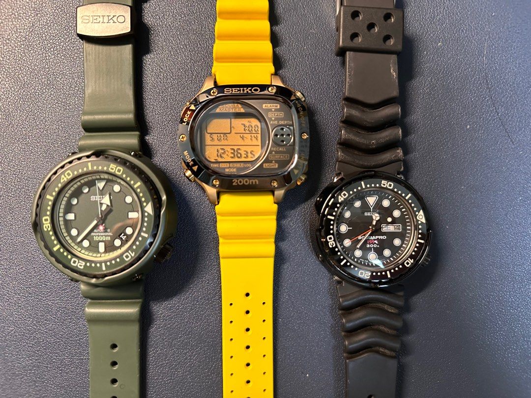 Rare 超美品 SEIKO M725-5A00 SCUBA MASTER ベルト等新品 Vintage 