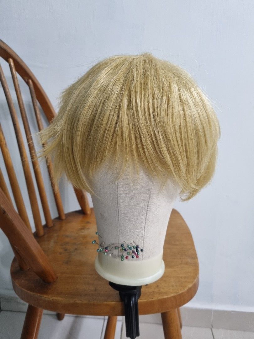 Yellow wig male sale