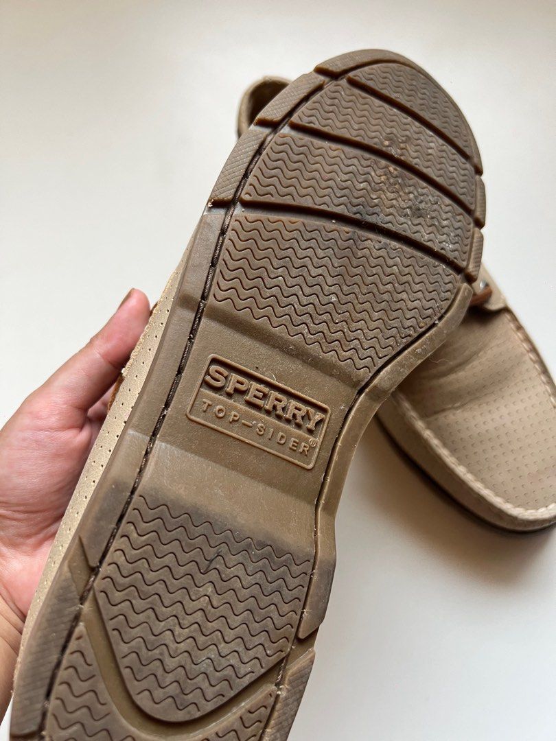 Sperry Top Sider Perforated Nude Brown Wedding Shoes