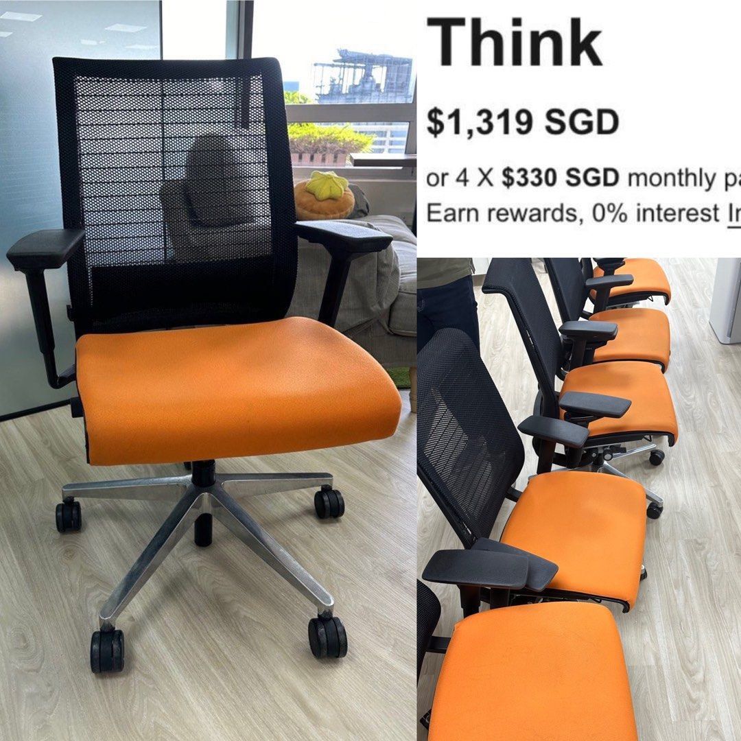 Ergonomic chair orange outlet