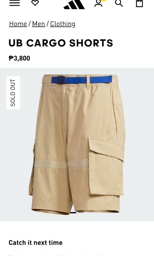 STREETWEAR WORKWEAR UB ADIDAS CARGO SHORTS Men s Fashion Bottoms Shorts on Carousell