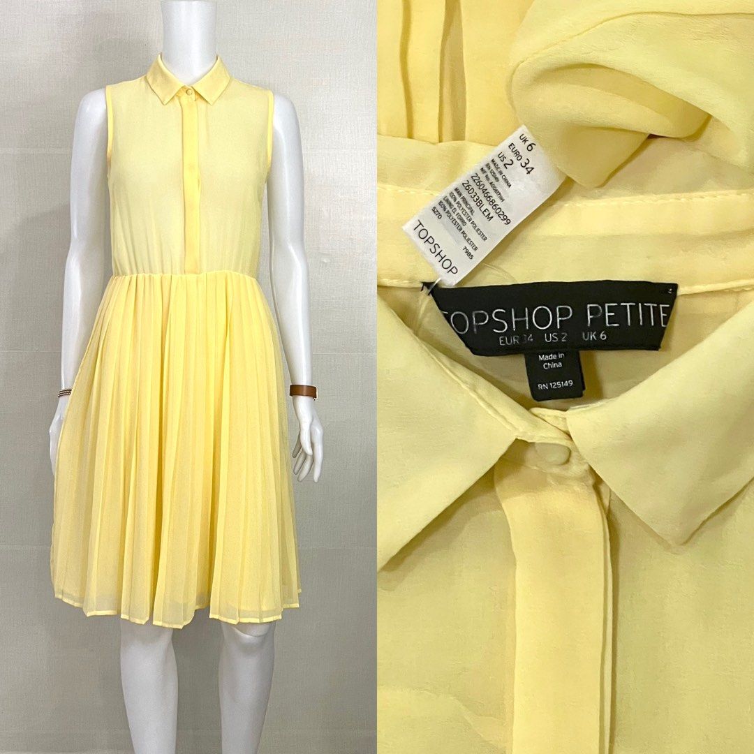 Topshop pleated dress cheap