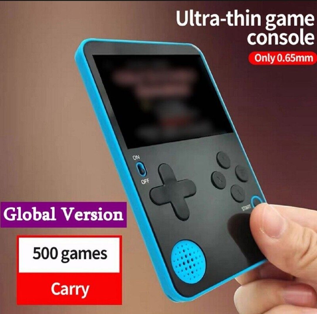 Ultra Thin Handheld Video Game Console Portable Game Player Built-in 500  Games R Gaming Console Video Game Console, Video Gaming, Video Game  Consoles, Others on Carousell