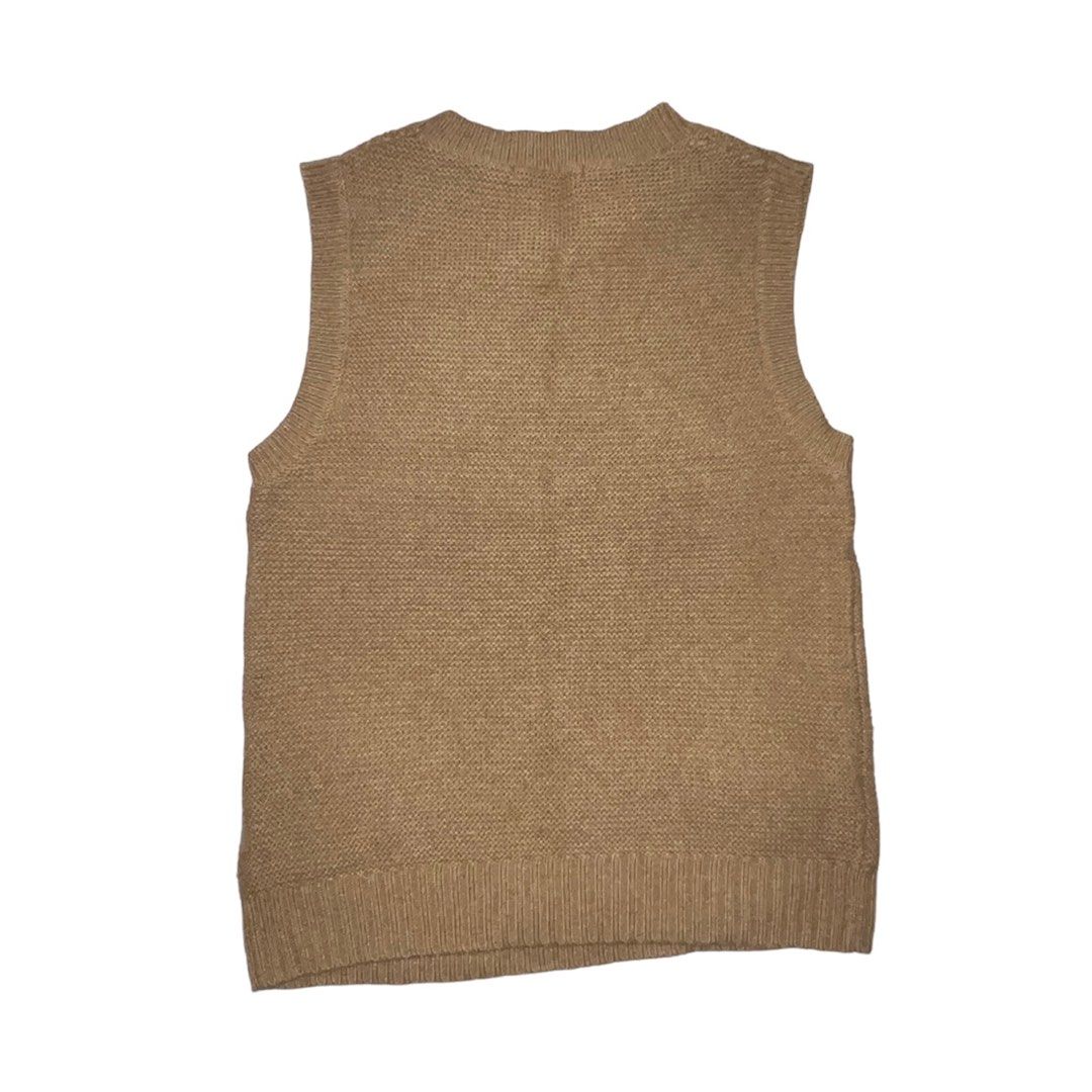 Uniqlo Brown Vest (Category: Sleeveless) located in Manila. Submitted by florescant (Listing ID 1304532226, Image 2). Description: - size m on tag. W: 16.5 L: 22 - used only once, still in good condition. will slight himulmol (see last photo) - all actual photos are already posted.